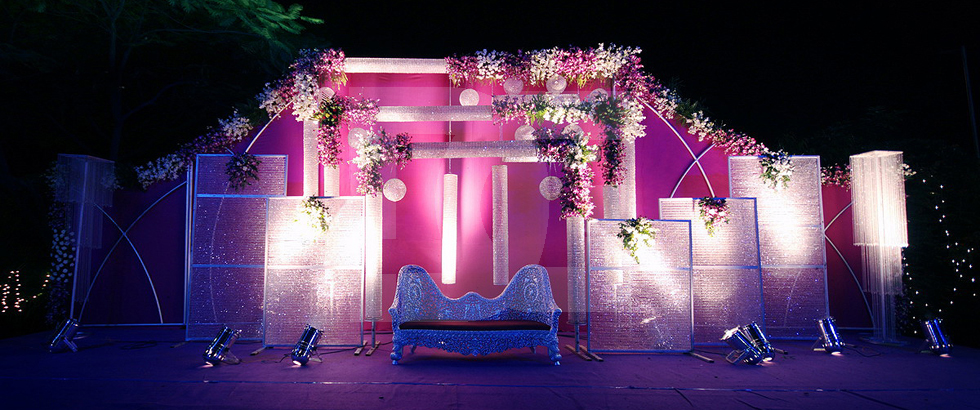 Wedding Stage Decoration In Open Ground