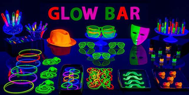 Black Light Theme for New Year’s Eve Party