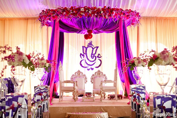 The use of the amiable colors of lavender in wedding decor