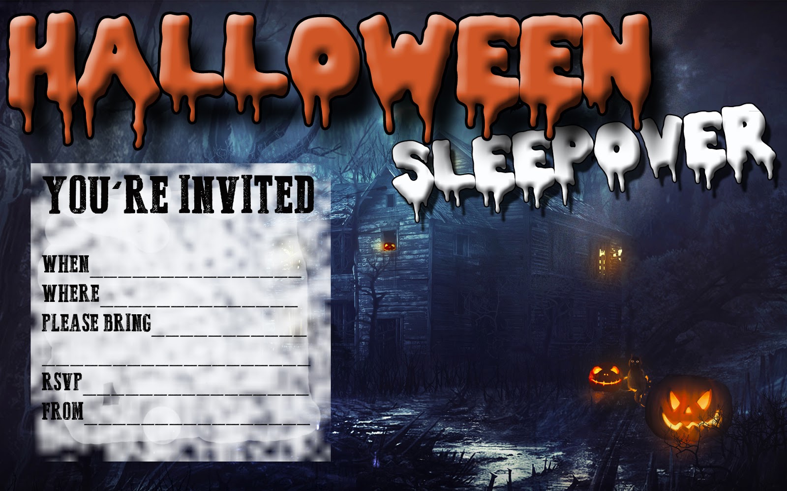 Invite your Besties for a Halloween Sleepover