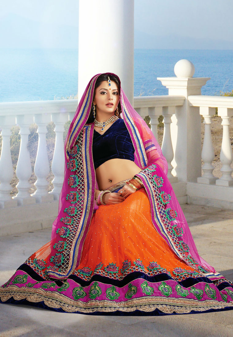 Lehenga choli for fat on sale girl